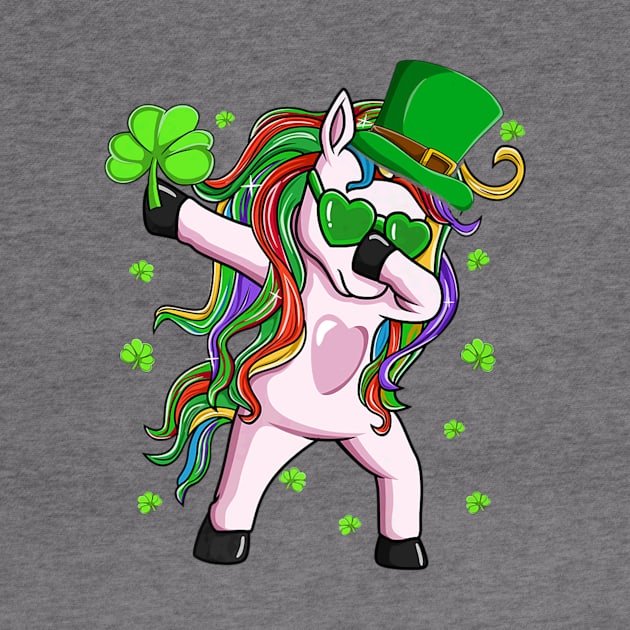 Dabbing Lepricorn Irish Unicorn St Patricks Day by Macy XenomorphQueen